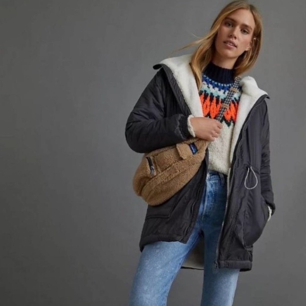 Sherpa-lined jacket size XS